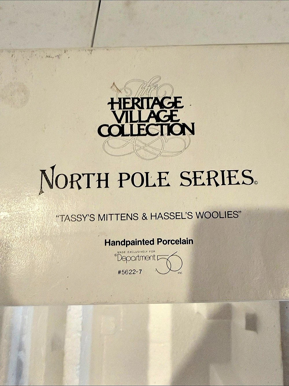 Heritage Village Collection North Pole Series Tassy's Mittens & Hassel's Woolies